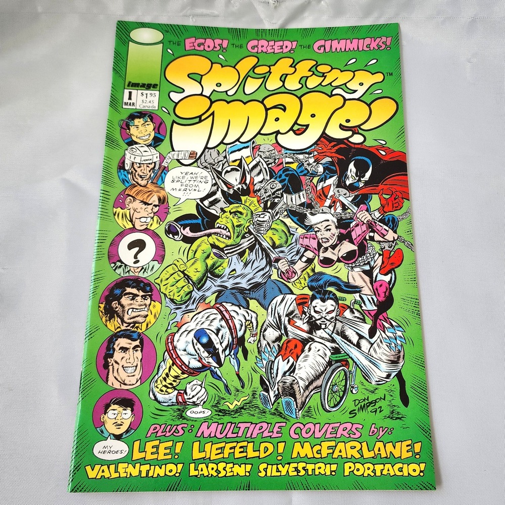 Splitting Image Comic Book Number 1 Image Comics March 1993‎ Parody FN B&B Rare